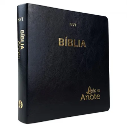 Bíblia Sagrada Leia e Anote | NVI | Capa Luxo Preta